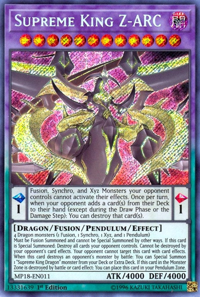 Image for Supreme King Z-ARC (MP18-EN011) (MP18) - YuGiOh