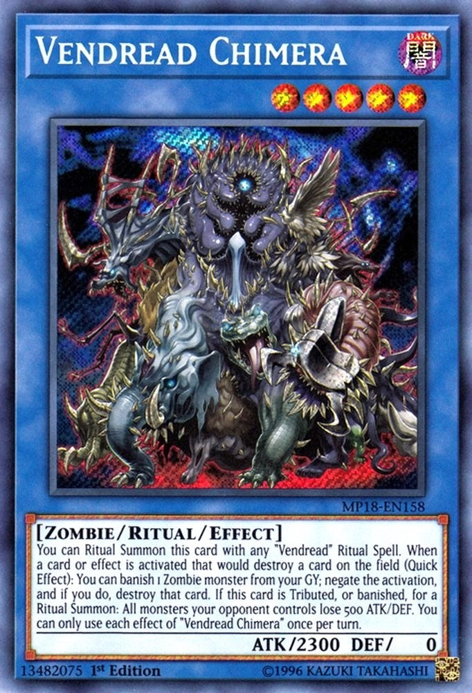 Image for Vendread Chimera (MP18-EN158) (MP18) - YuGiOh