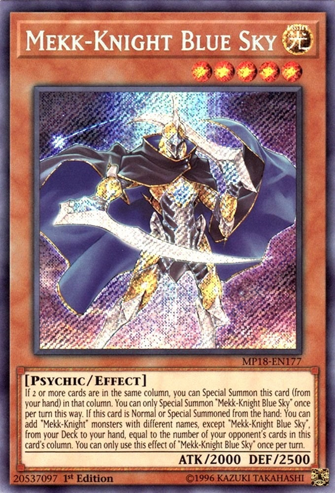 Image for Mekk-Knight Blue Sky (MP18-EN177) (MP18) - YuGiOh