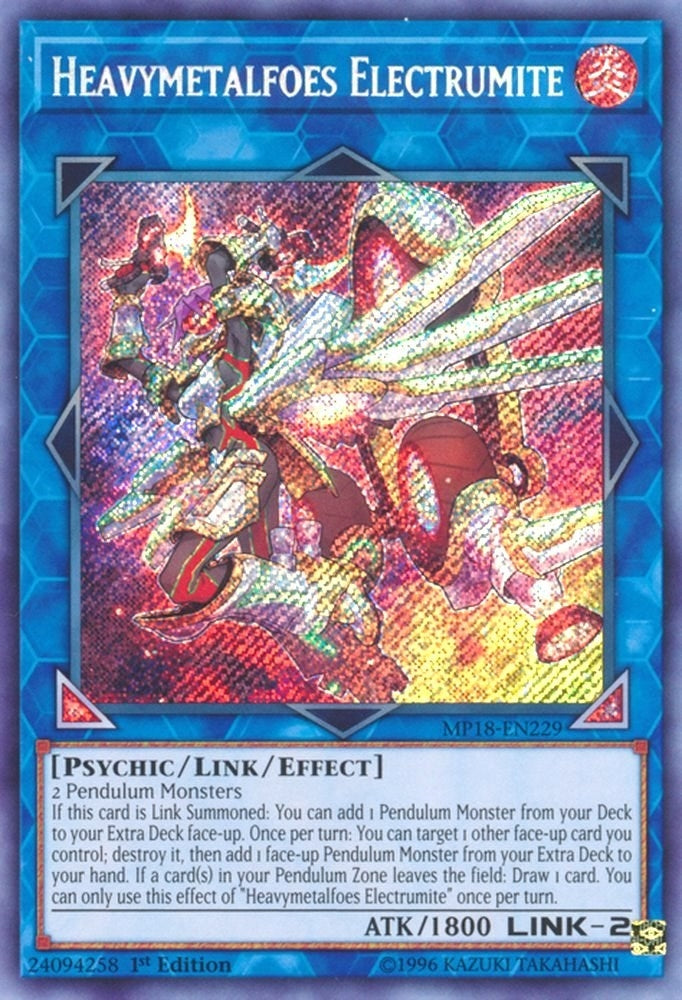Image for Heavymetalfoes Electrumite (MP18-EN229) (MP18) - YuGiOh