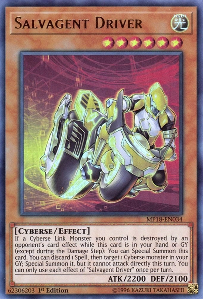 Image for Salvagent Driver (MP18-EN034) (MP18) - YuGiOh