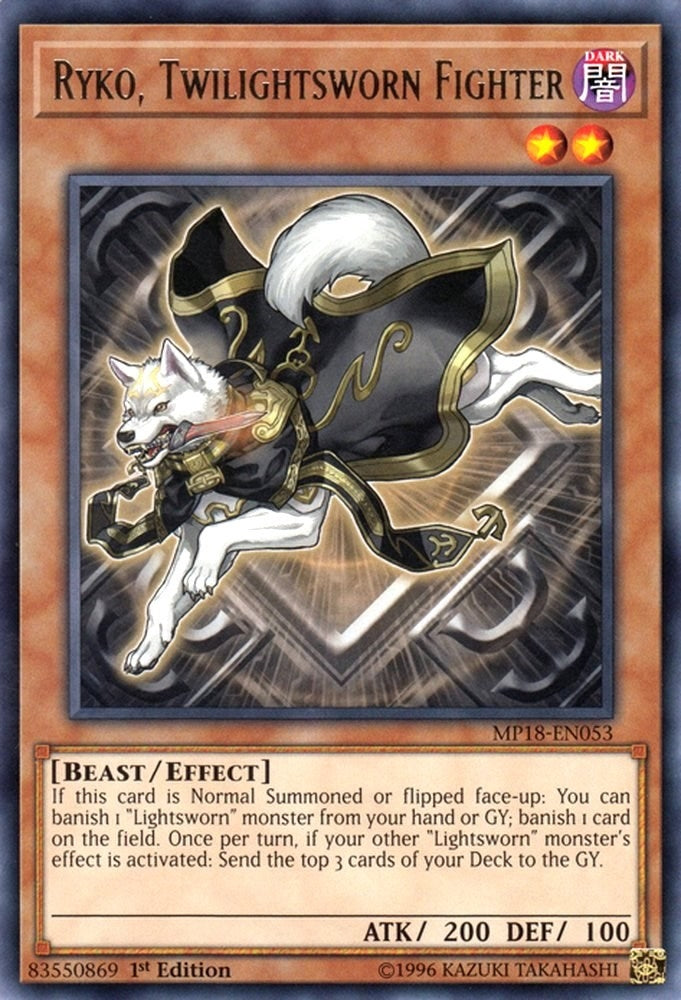 Image for Ryko, Twilightsworn Fighter (MP18-EN053) (MP18) - YuGiOh