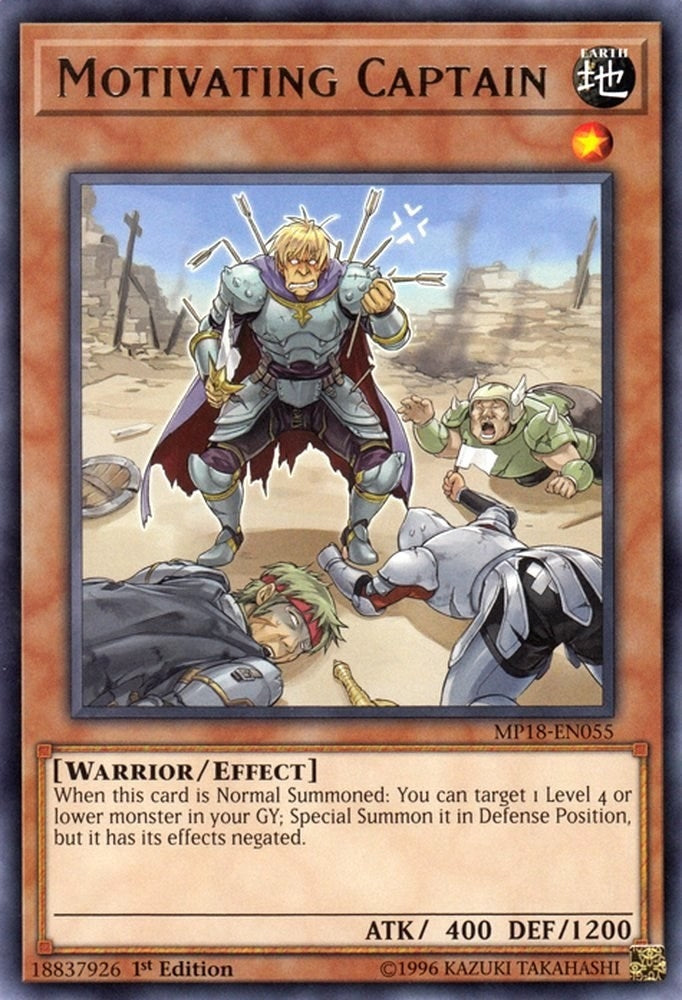 Image for Motivating Captain (MP18-EN055) (MP18) - YuGiOh