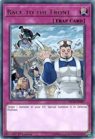 Image for Back to the Front (MP18-EN087) (MP18) - YuGiOh