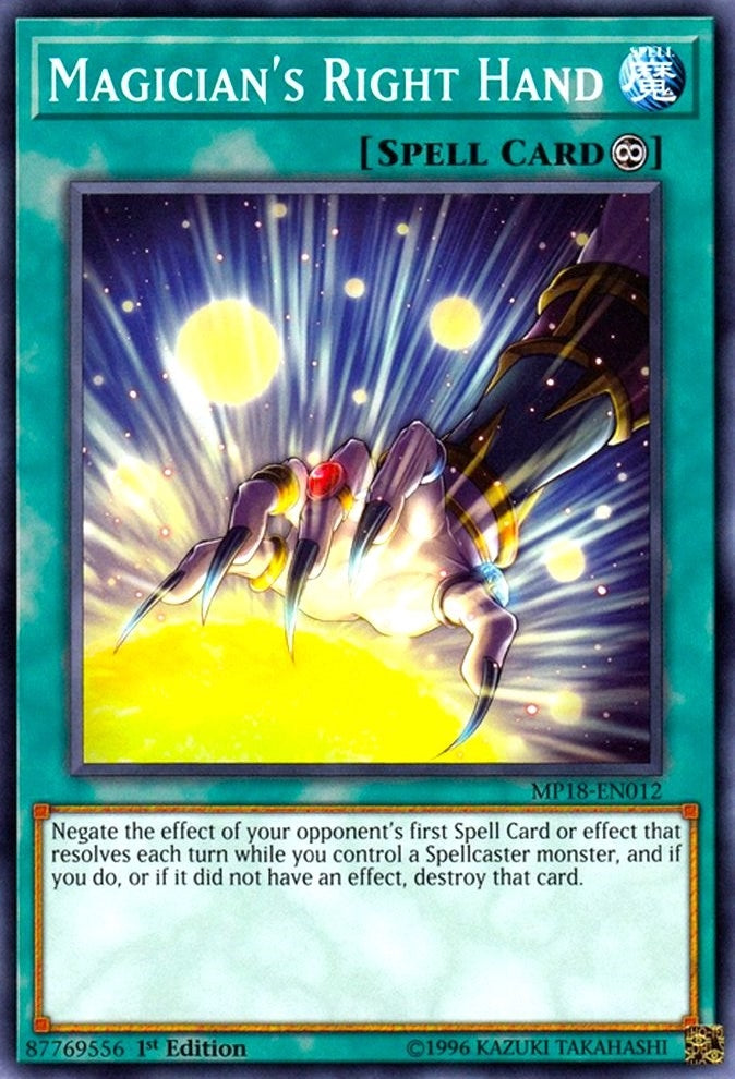 Image for Magician's Right Hand (MP18-EN012) (MP18) - YuGiOh