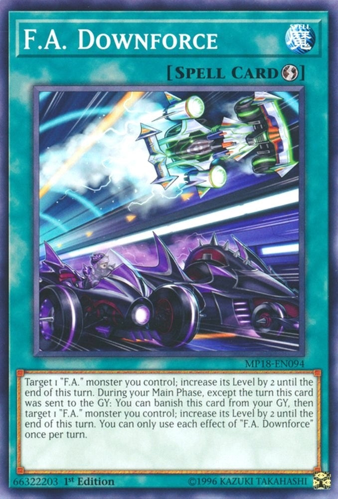 Image for F.A. Downforce (MP18-EN094) (MP18) - YuGiOh