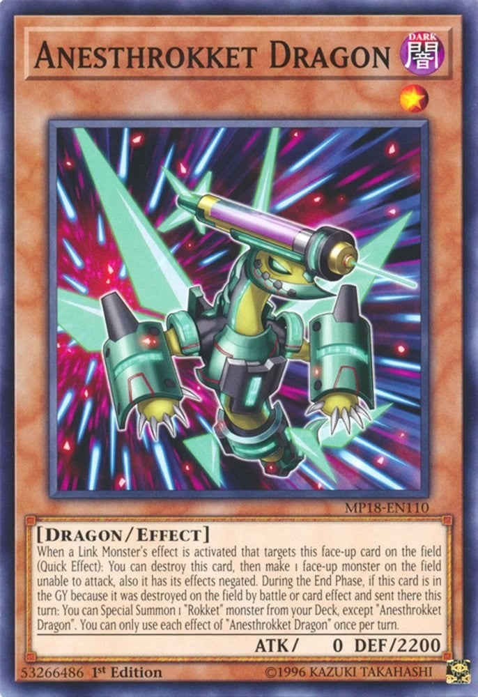 Image for Anesthrokket Dragon (MP18-EN110) (MP18) - YuGiOh