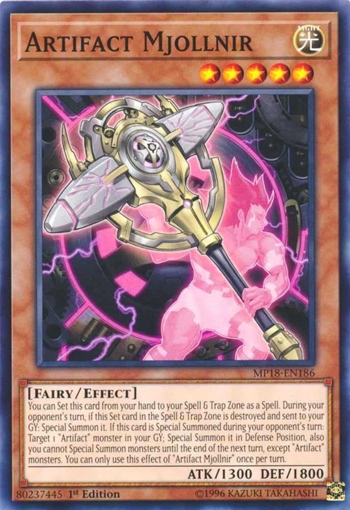 Image for Artifact Mjollnir (MP18-EN186) (MP18) - YuGiOh