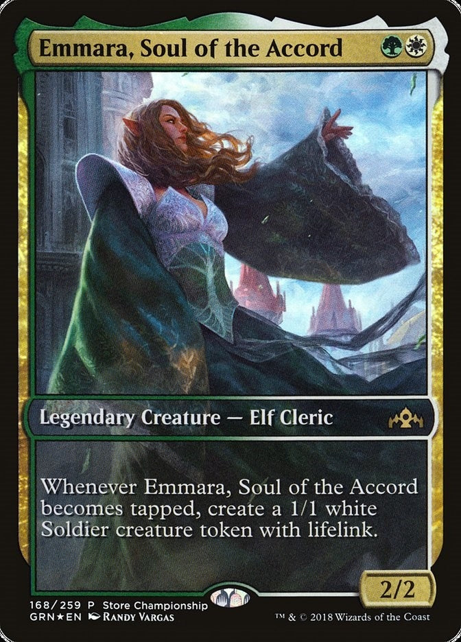 Image for Emmara, Soul of the Accord (168) (Game Day & Store Championship Promos) - Magic: The Gathering