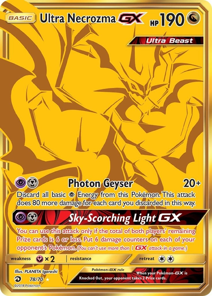 Image for Ultra Necrozma GX (Secret) (78/70) (DRM) - Pokemon