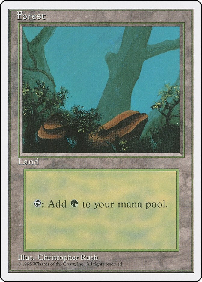 Image for Forest (A) (177) (Fourth Edition) - Magic: The Gathering