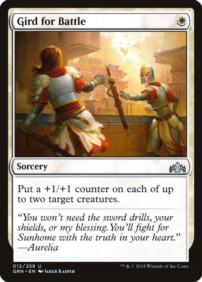 Image for Gird for Battle (12) (Guilds of Ravnica) - Magic: The Gathering