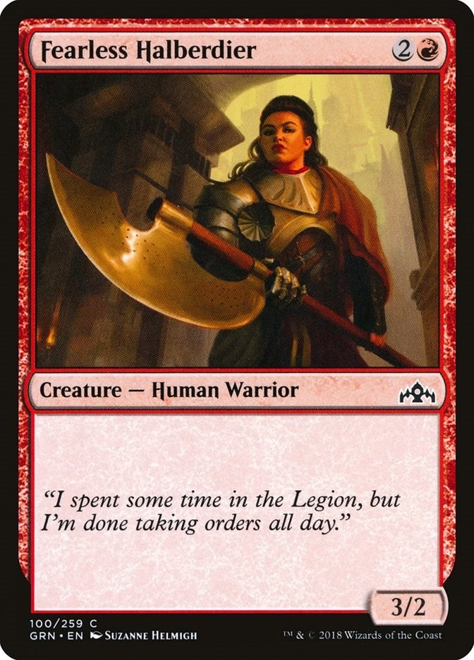 Image for Fearless Halberdier (100) (Guilds of Ravnica) - Magic: The Gathering