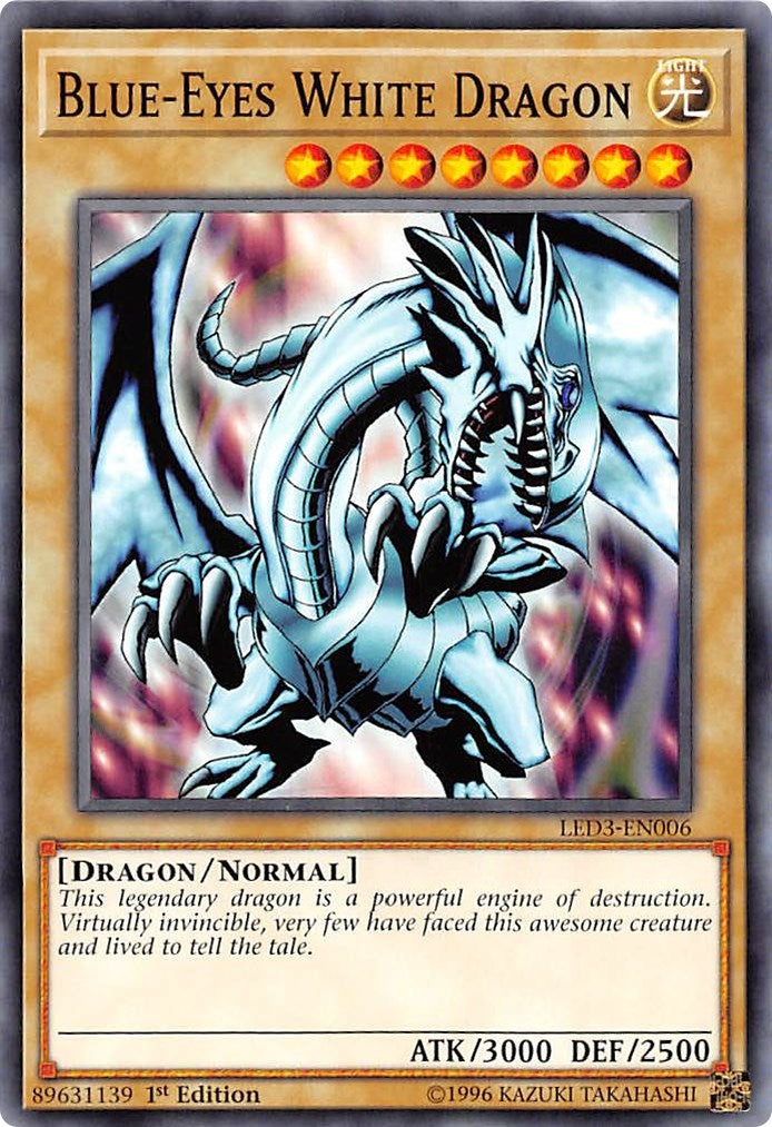 Image for Blue-Eyes White Dragon (LED3-EN006) (LED3) - YuGiOh