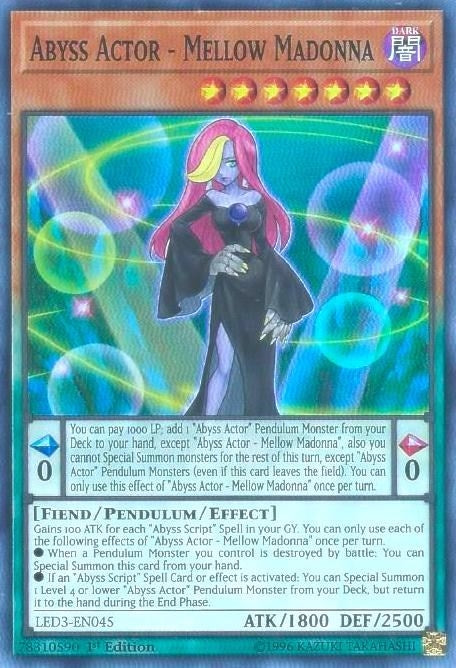Image for Abyss Actor - Mellow Madonna (LED3-EN045) (LED3) - YuGiOh