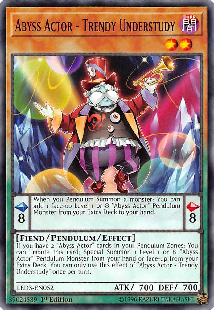 Image for Abyss Actor - Trendy Understudy (LED3-EN052) (LED3) - YuGiOh