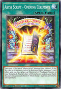 Image for Abyss Script - Opening Ceremony (LED3-EN053) (LED3) - YuGiOh
