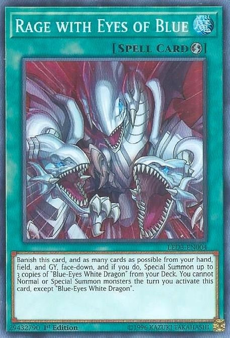 Image for Rage with Eyes of Blue (LED3-EN004) (LED3) - YuGiOh