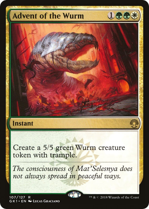 Image for Advent of the Wurm (107) (Guilds of Ravnica: Guild Kits) - Magic: The Gathering
