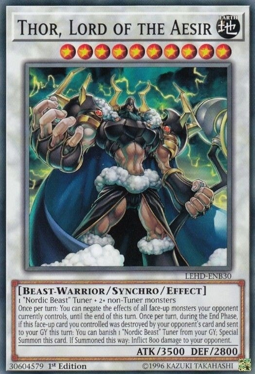 Image for Thor, Lord of the Aesir (LEHD-ENB30) (LDK4) - YuGiOh