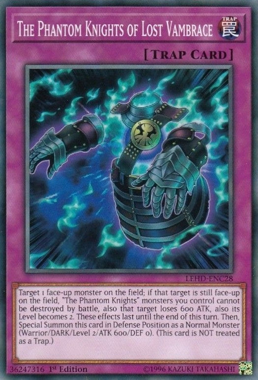 Image for The Phantom Knights of Lost Vambrace (LEHD-ENC28) (LDK4) - YuGiOh