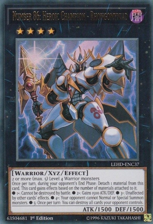Image for Number 86: Heroic Champion - Rhongomyniad (LEHD-ENC37) (LDK4) - YuGiOh