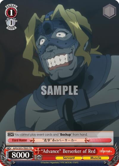 Image for "Advance" Berserker of Red (APO/S53-TE05 TD) (Fate/Apocrypha) - Weiss Schwarz
