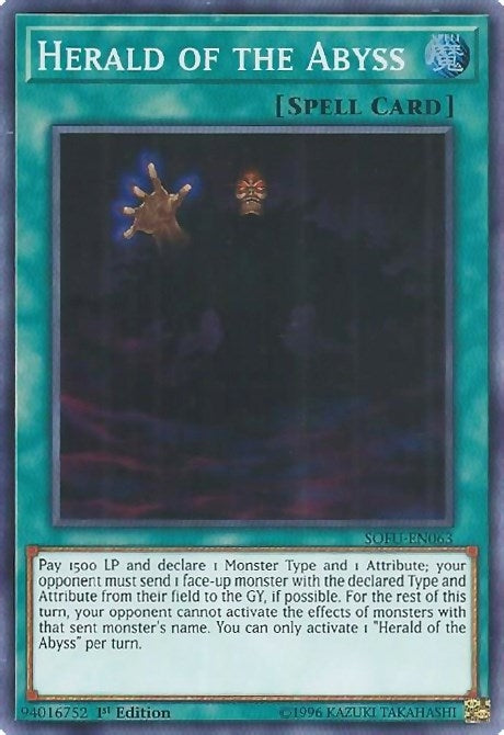 Image for Herald of the Abyss (SOFU-EN063) (SOFU) - YuGiOh