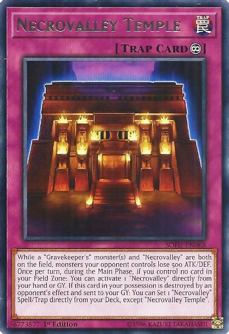Image for Necrovalley Temple (SOFU-EN068) (SOFU) - YuGiOh
