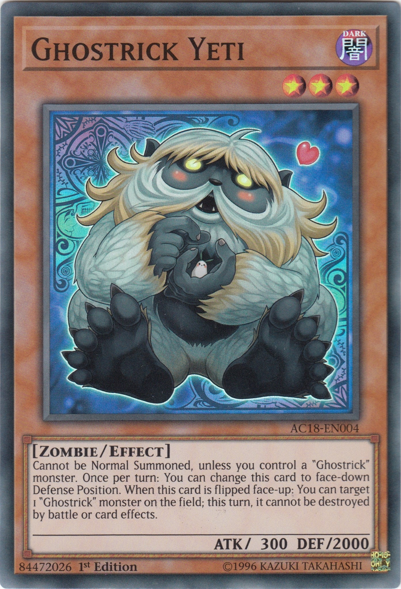 Image for Ghostrick Yeti (AC18-EN004) (AC18) - YuGiOh