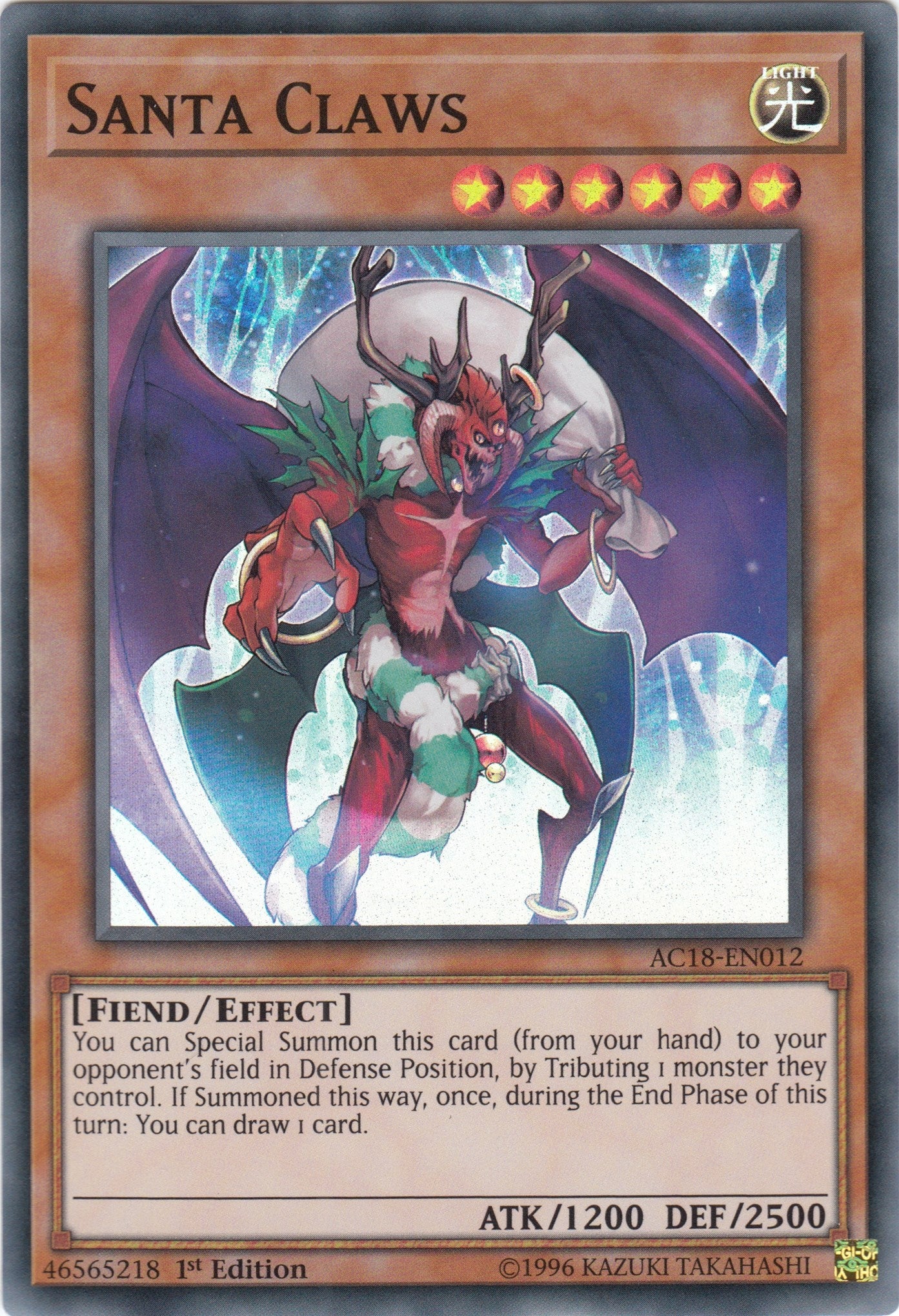 Image for Santa Claws (AC18-EN012) (AC18) - YuGiOh