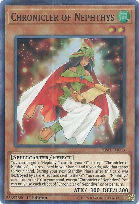 Image for Chronicler of Nephthys (HISU-EN003) (HISU) - YuGiOh