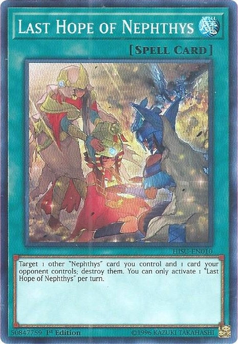 Image for Last Hope of Nephthys (HISU-EN010) (HISU) - YuGiOh