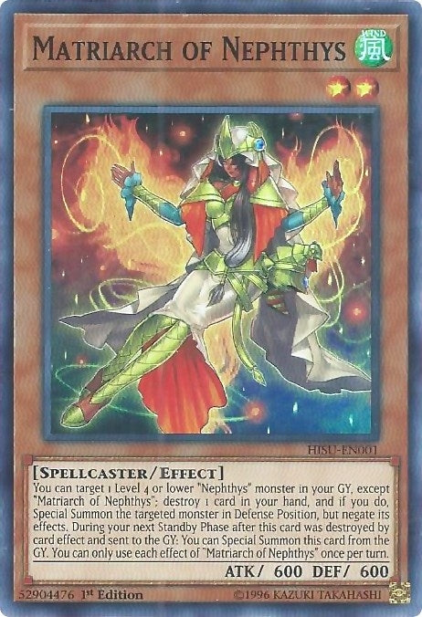 Image for Matriarch of Nephthys (HISU-EN001) (HISU) - YuGiOh