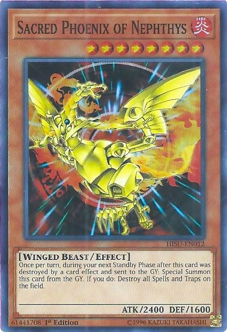Image for Sacred Phoenix of Nephthys (HISU-EN012) (HISU) - YuGiOh