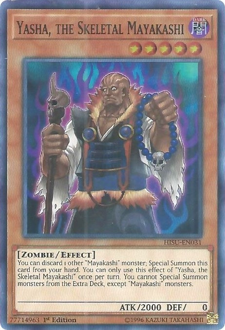 Image for Yasha, the Skeletal Mayakashi (HISU-EN031) (HISU) - YuGiOh
