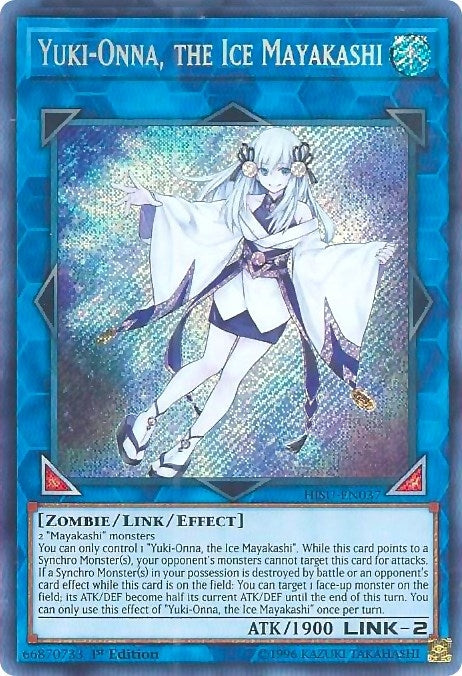 Image for Yuki-Onna, the Ice Mayakashi (HISU-EN037) (HISU) - YuGiOh
