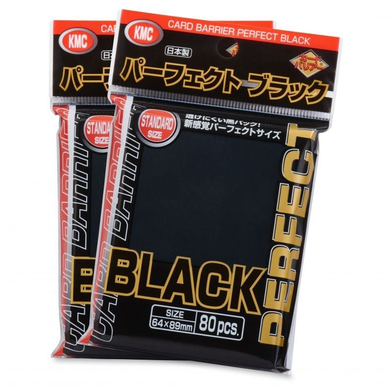 Image for KMC Perfect Size Sleeves - Black (80-Pack) - Card Sleeves