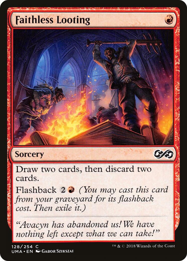 Image for Faithless Looting (128) (Ultimate Masters) - Magic: The Gathering