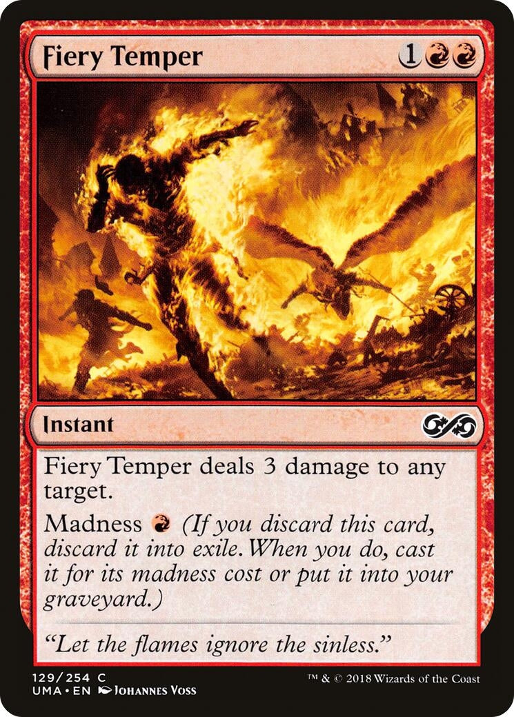 Image for Fiery Temper (129) (Ultimate Masters) - Magic: The Gathering