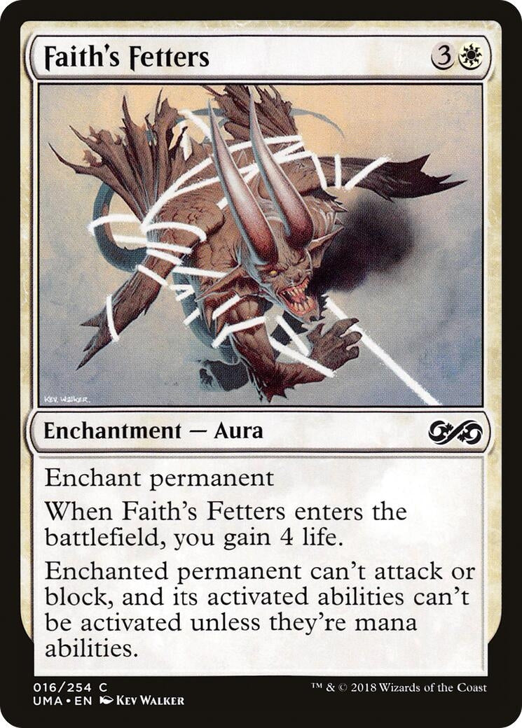 Image for Faith's Fetters (16) (Ultimate Masters) - Magic: The Gathering