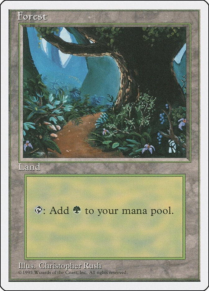 Image for Forest (B) (175) (Fourth Edition) - Magic: The Gathering