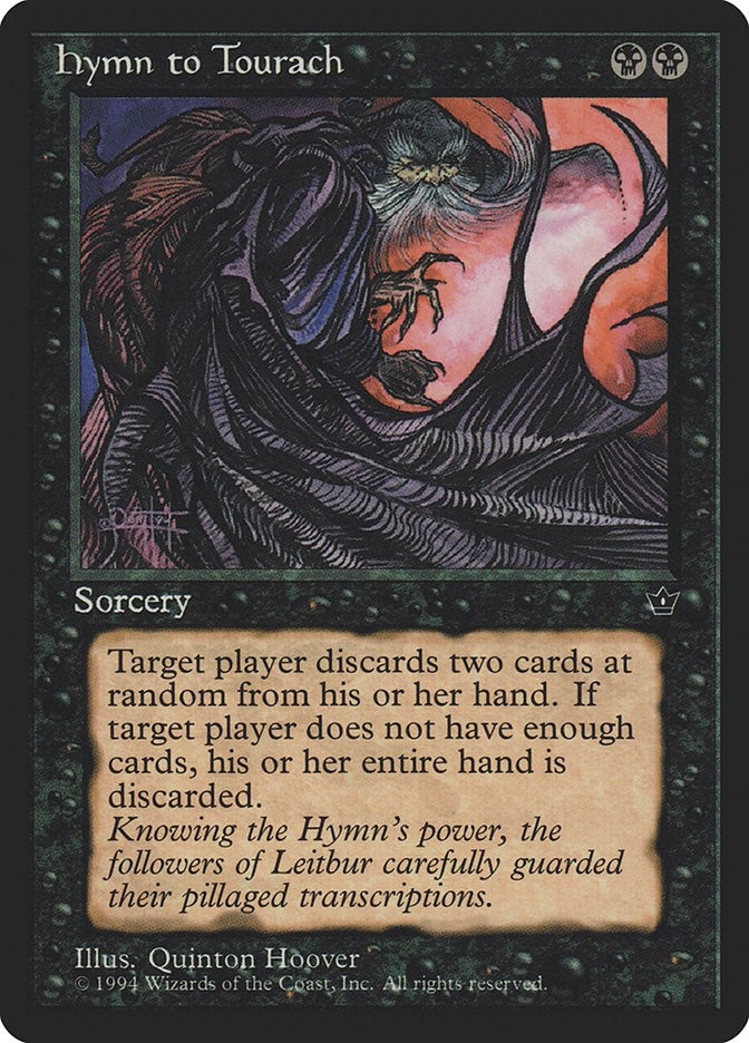 Image for Hymn to Tourach (Hoover) (Fallen Empires) - Magic: The Gathering