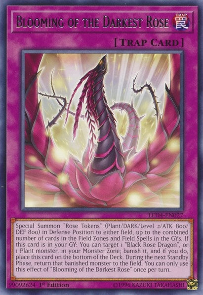 Image for Blooming of the Darkest Rose (LED4-EN027) (LED4) - YuGiOh