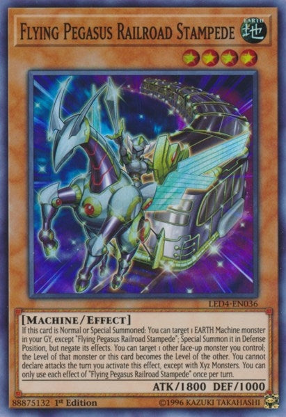 Image for Flying Pegasus Railroad Stampede (LED4-EN036) (LED4) - YuGiOh