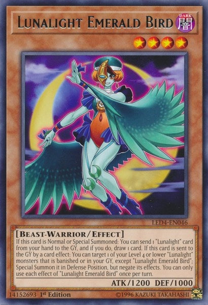 Image for Lunalight Emerald Bird (LED4-EN046) (LED4) - YuGiOh