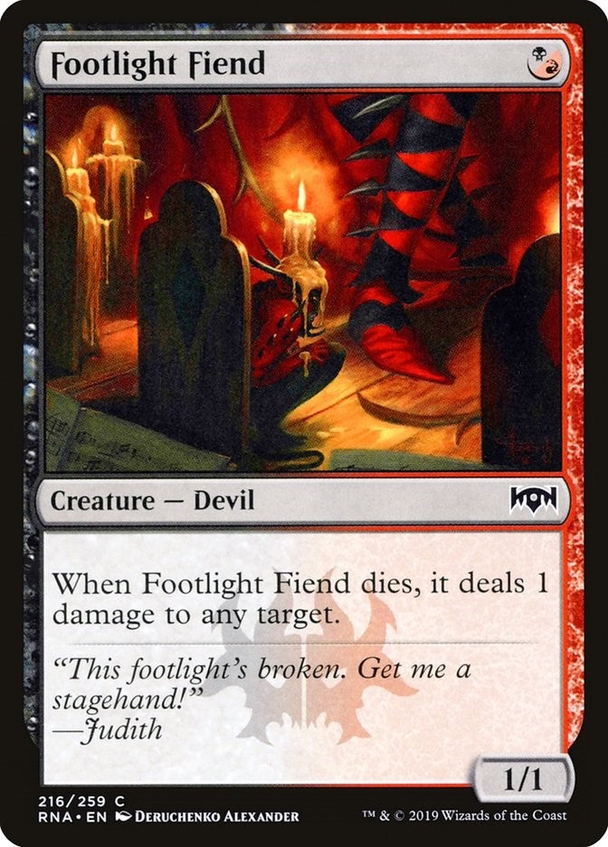 Image for Footlight Fiend (216) (Ravnica Allegiance) - Magic: The Gathering
