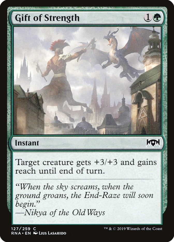 Image for Gift of Strength (127) (Ravnica Allegiance) - Magic: The Gathering