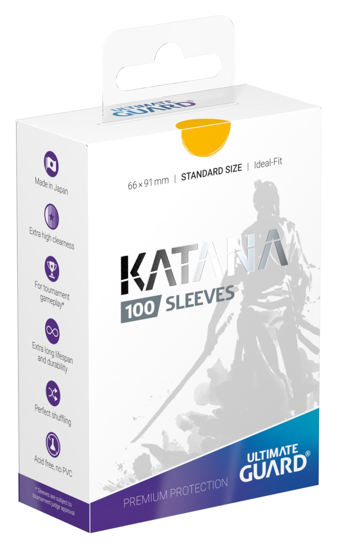 Image for Katana 2018 Standard Size Sleeves - Yellow (100-Pack) - Card Sleeves