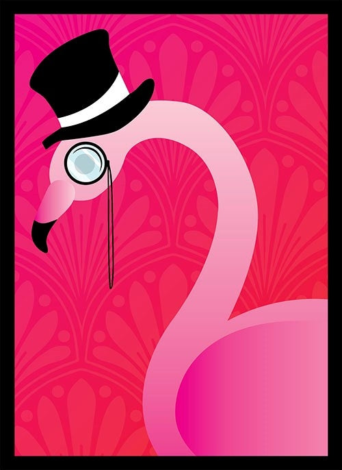 Image for Double Matte Sleeve - Flamingo (50-Pack) - Card Sleeves